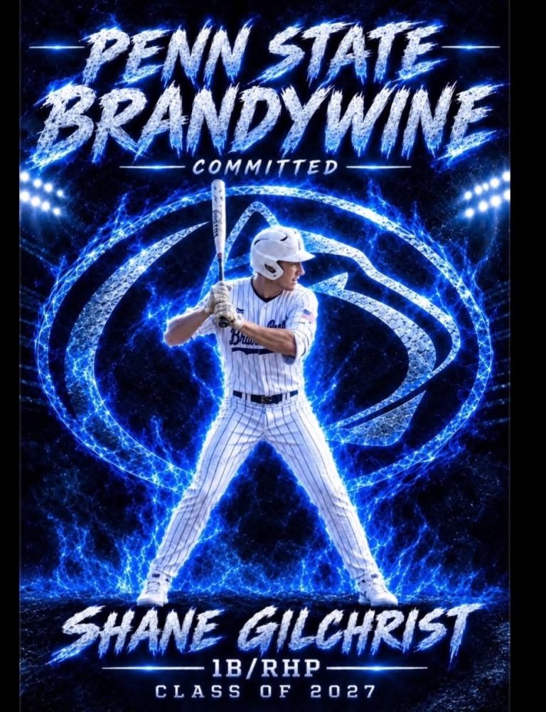 Shane Gilchrist, Penn State Brandywine committed, 1B/RHP, Class of 2027